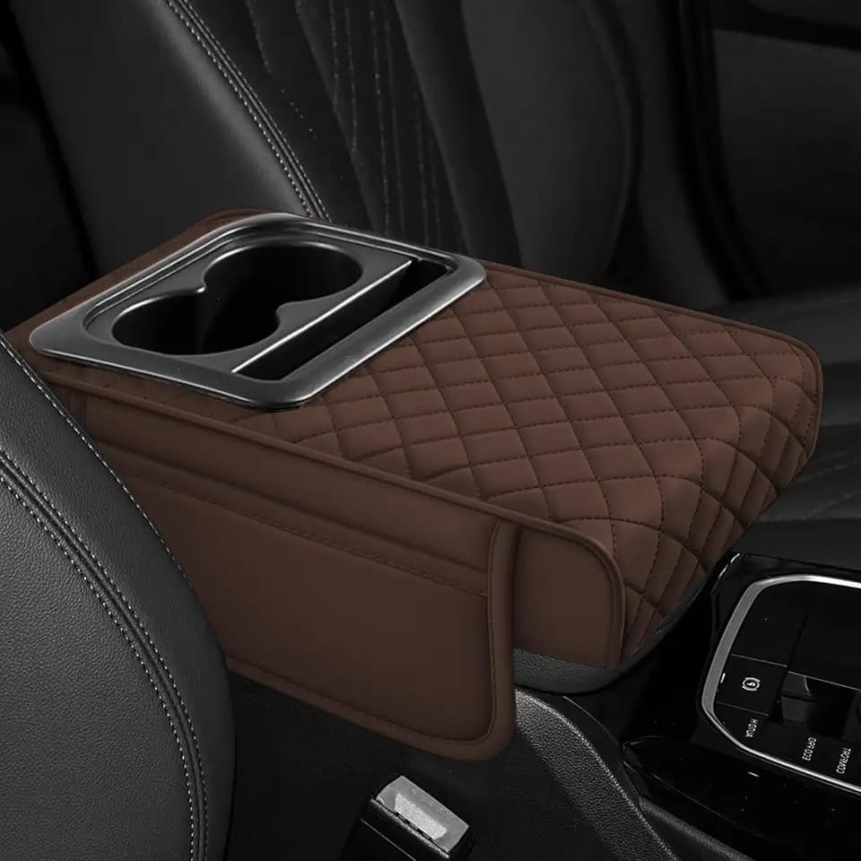 Hovom Car Center Console Cover, 4 in 1 Memory Foam Armrest Pillow