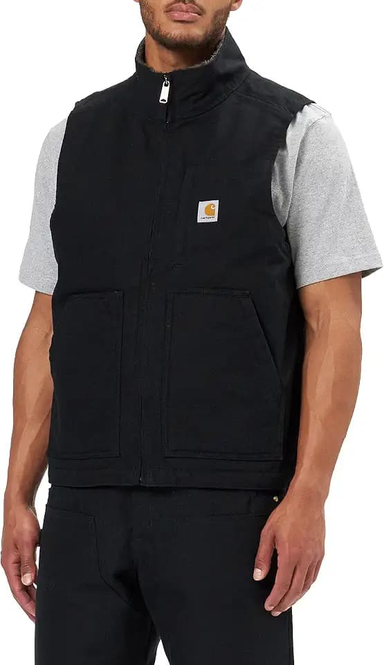 Carhartt Men's Washed Duck Mock-Neck Vest