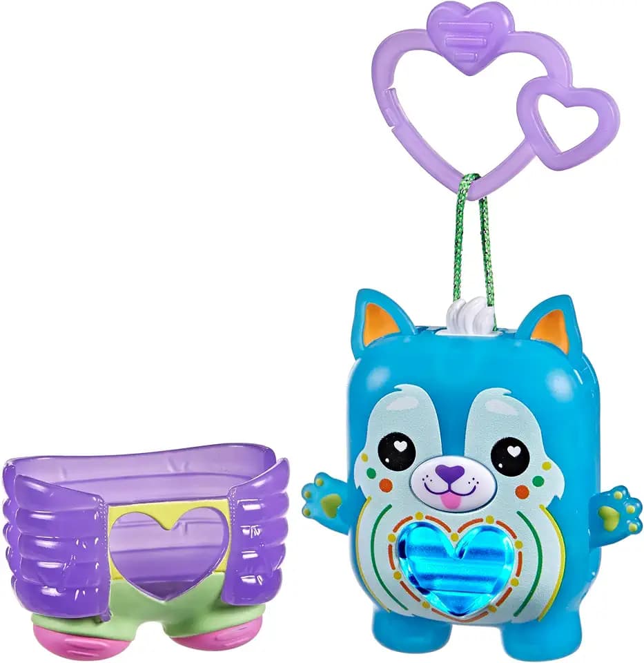 Hasbro Nano-mals Ruffael the Husky Dog, Electronic Pet Dog Toy, 70+ Responses, Interactive Fidget Toys for Girls & Boys Ages 5+ ​