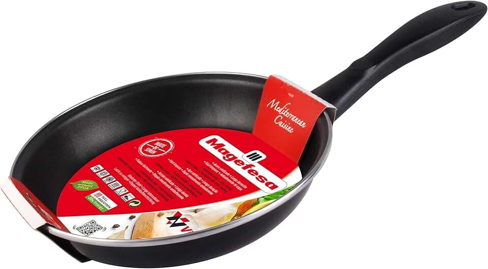 Megafesa 01102593 - Pfanne, Durchmesser 18 cm, Farbe schwarz
