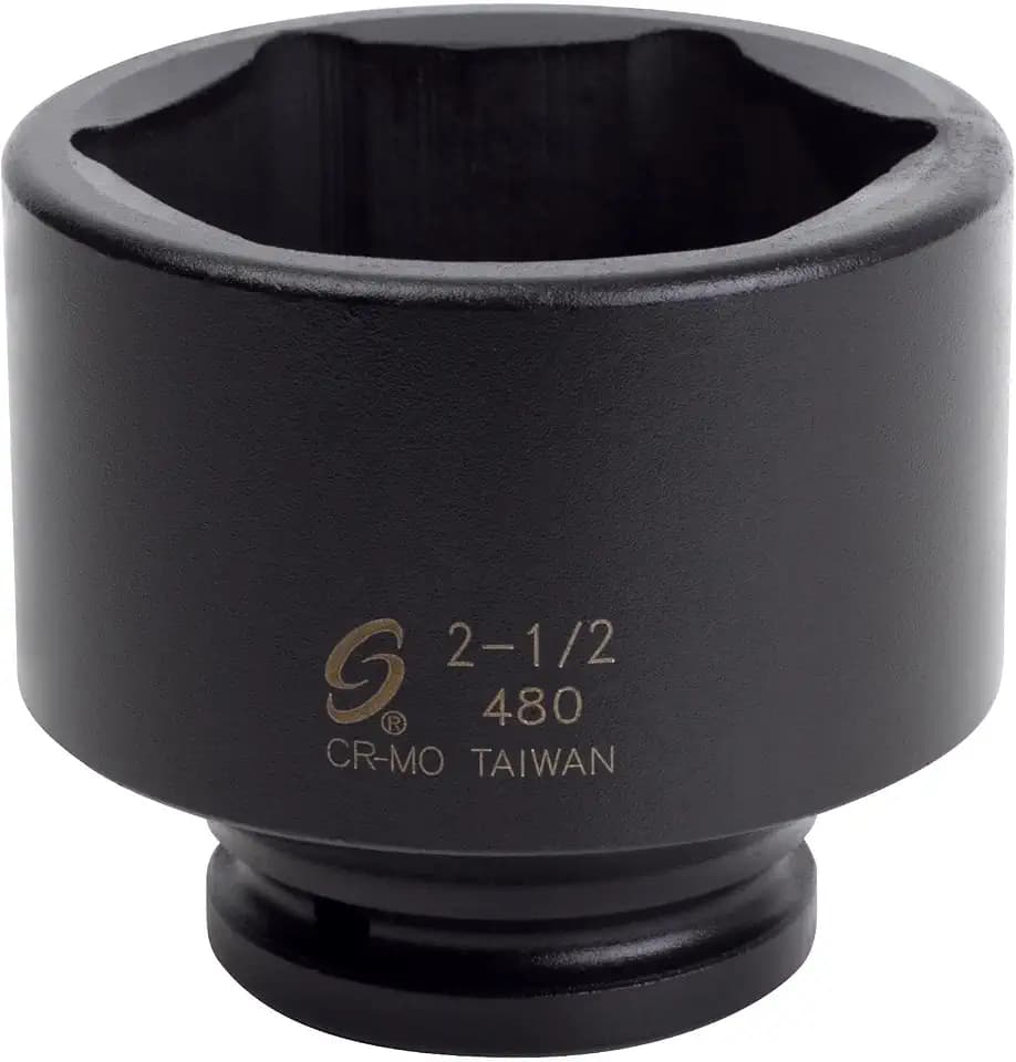 SUNEX TOOLS 480 3/4" Drive Standard 6 Point Impact Socket 2-1/2"