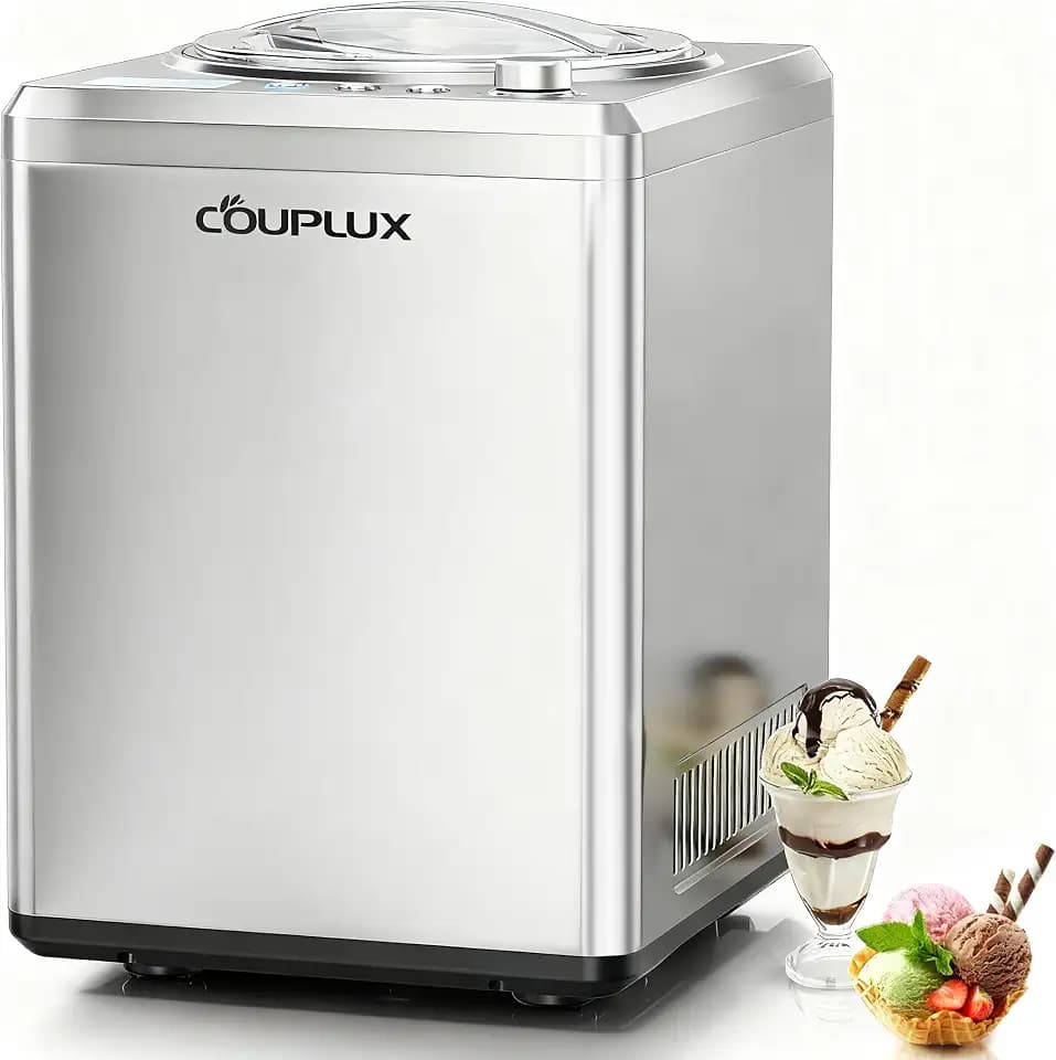 COUPLUX Largest 2.64Qt lce Cream Maker with Upgrade Fastest 250W Compressor