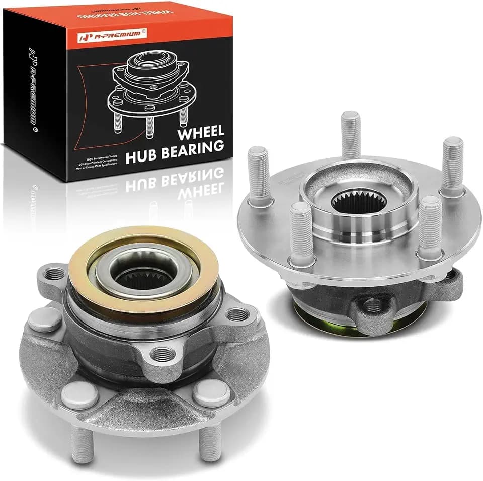 A-Premium 2 x Front Wheel Bearing and Hub Assembly with 5-Lug