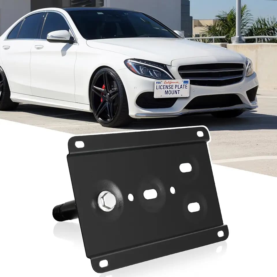 No Drill License Plate Bracket Holder Fits Mercedes W212 W213 E-Class
