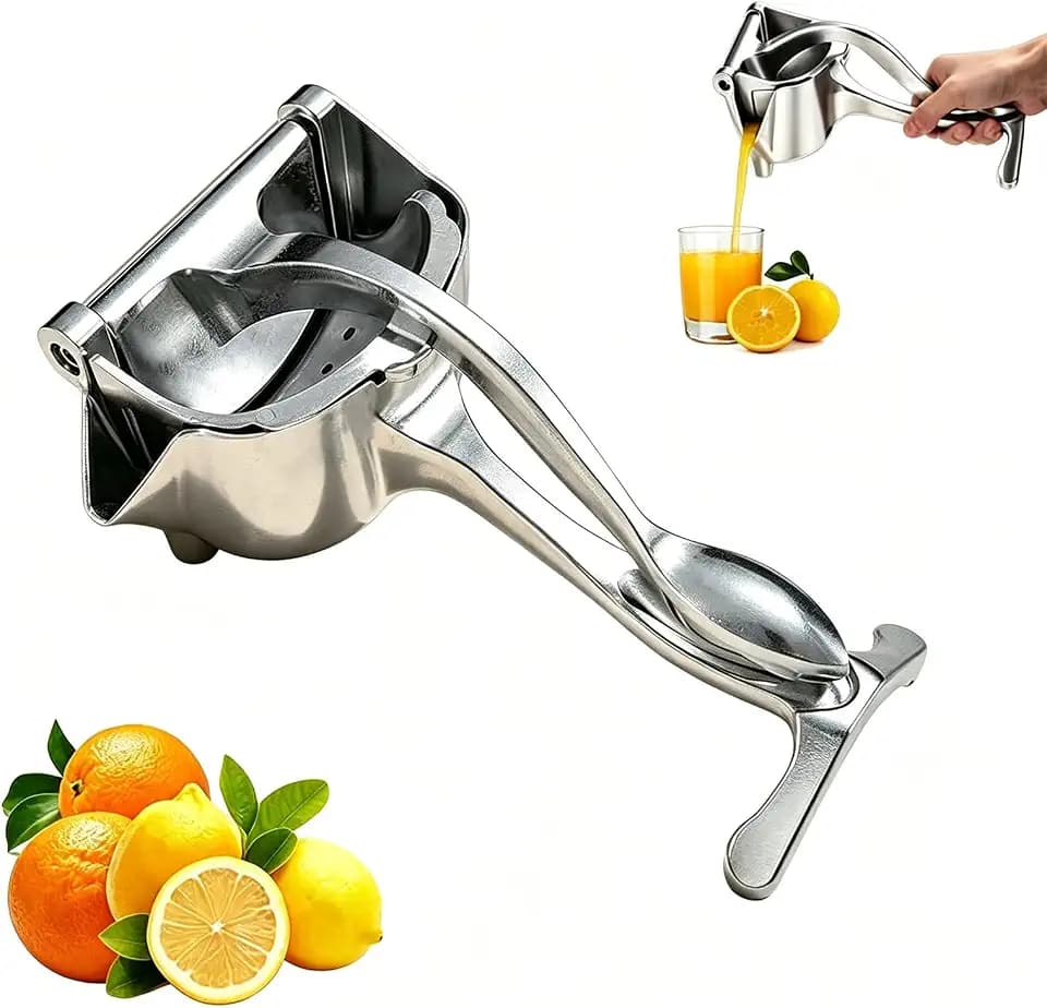 Lemon Squeezer Aluminum Alloy, Large Capacity Manual Juicer, Heavy Duty Hand Juicer, Max Juice Extraction Fruit Juicer Press, Exprimidor de Limones for Lemon Orange Citrus Lime etc.