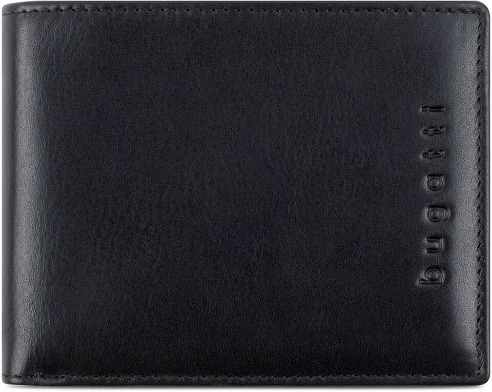 bugatti Geldbörse Romano RFID Wallet 4CC Black schwarz