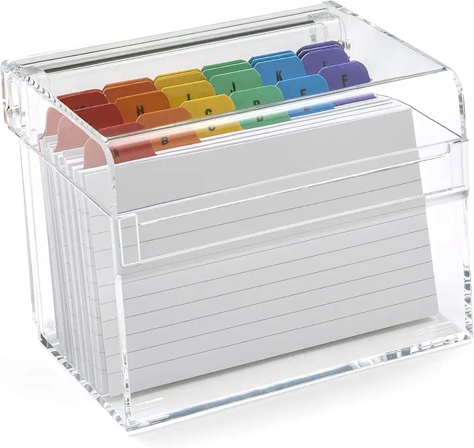 OSCO Clear Acrylic Index Box - Small