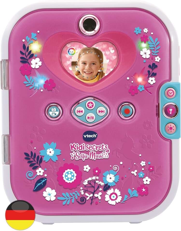 VTech Kidisecrets Selfie Music 2.0 - Kindertagebuch mit 2 Kameras