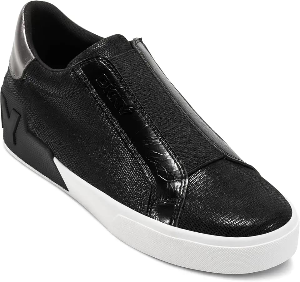DKNY Women's Dkny's Women's Mindi Everyday Slip on Sneaker with Logo