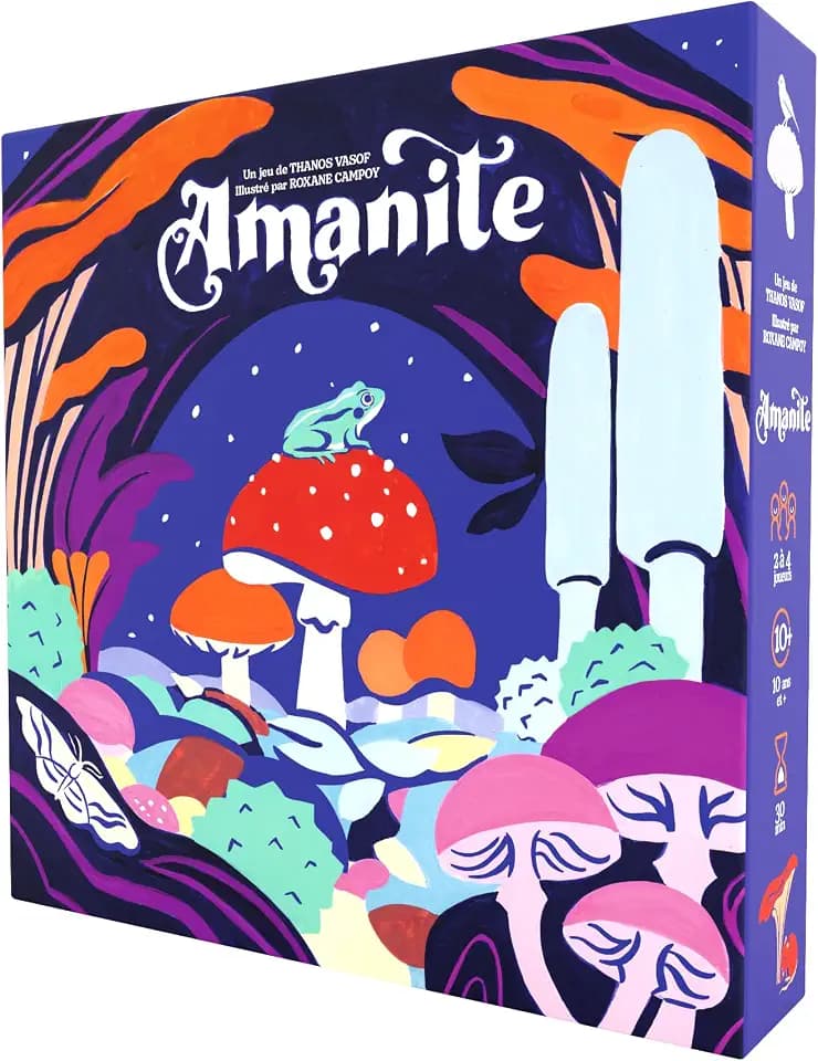 Amanite – Gesellschaftsspiel für Abzug und Risikoeingang | 2 bis 4 Spieler | ab 10 Jahren | schnelle und Taktische Spiele | Spiral Editions