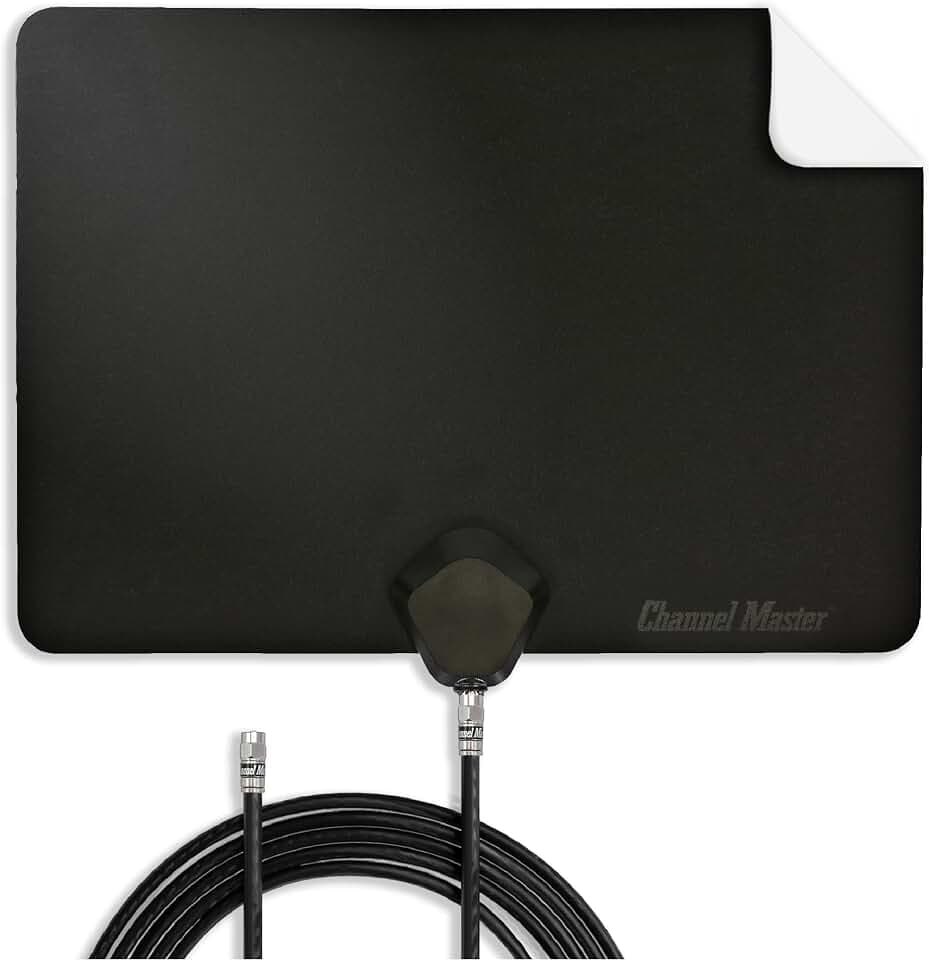Channel Master FLATenna – Digitale HDTV-Antenne für den Innenbereich, 30,5 cm Koaxialkabel, überlegene Empfangsreichweite und Signalzuverlässigkeit, unterstützt 4K-Smart-TVs, OTA Broadcast und NextGen