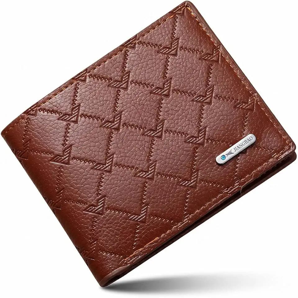 Schickes Herren Portemonnaie Leder Slim Wallet RFID mit Geschenkbox - Braun