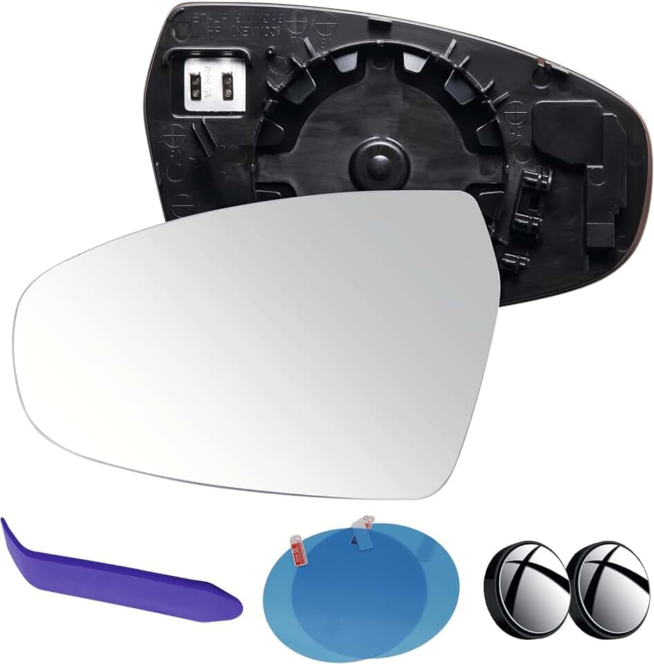 Driver Side Mirror Glass Compatible with Kia Forte 2019-2024
