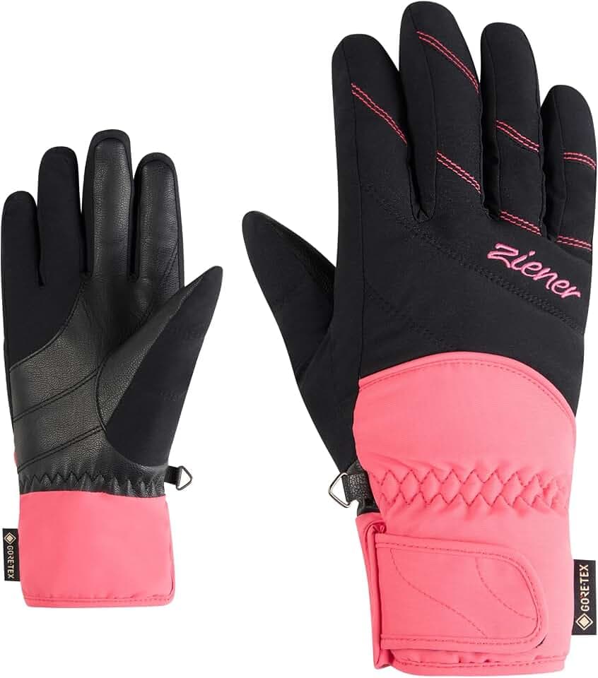 Ziener Damen KATIMA-Z Ski-Handschuhe/Wintersport | Gore-Tex, PFC frei, pink Lilly, 7