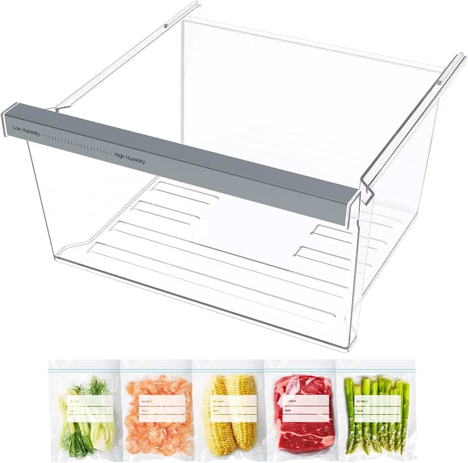 W11162443 W11046494 Refrigerator Crisper Drawer Replacement Fit Whirlpool