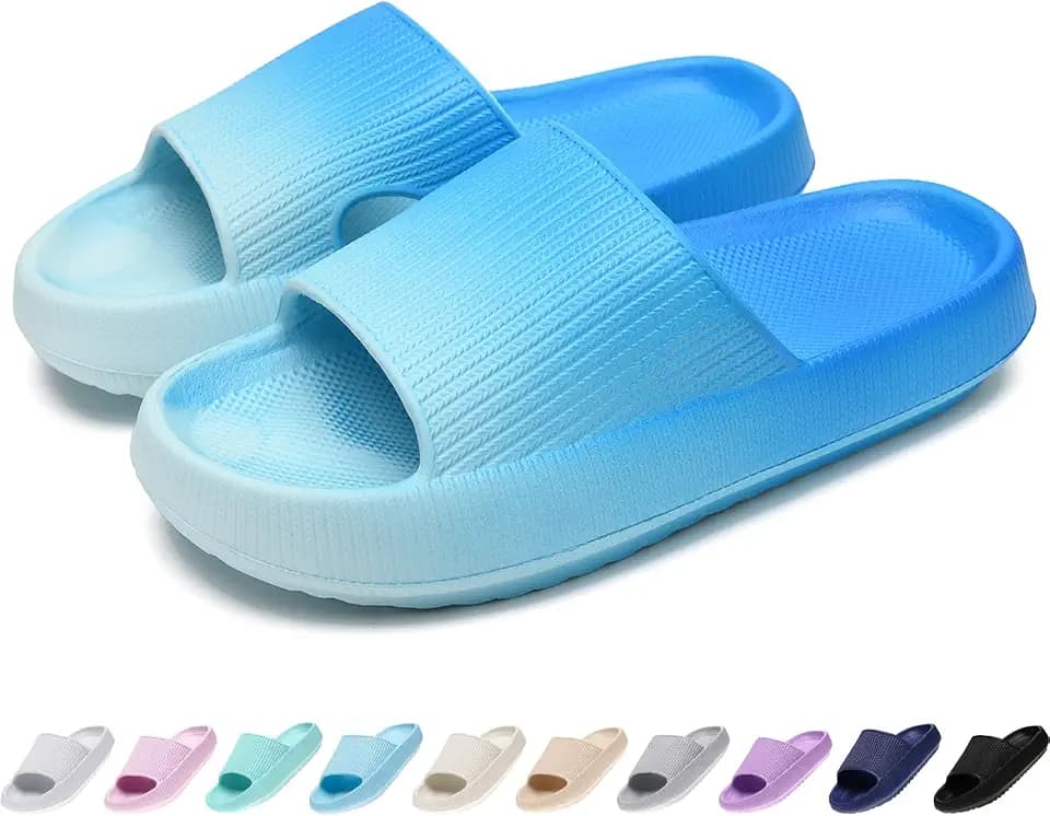 rosyclo Cloud Slides for Toddler Kids Boys Girls Pillow Cushion Sandals
