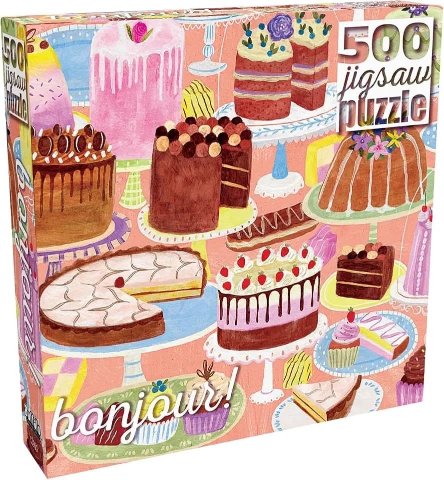 Buffalo Games Jenny Miriam,Bonjour,Cakes Galore,500 Pc Adult Jigsaw Puzzle