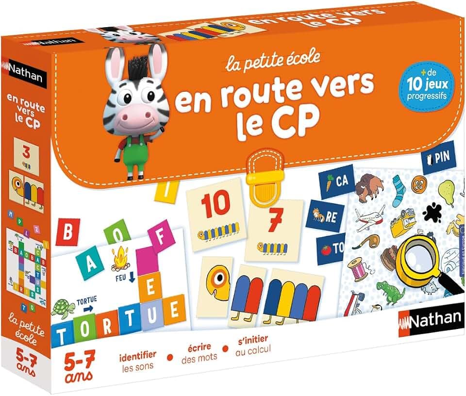 Nathan – Ab dem CP! – Lernspiel für mehr als 10 Spiele zur Vorbereitung auf den CP von 5 bis 7 Jahren.
