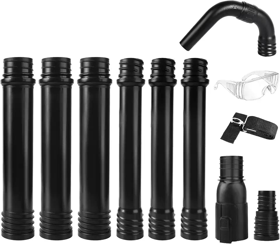 Zipcase Gutter Cleaning Kit - 9.25 ft Safe, with 360° Adjustable Nozzle
