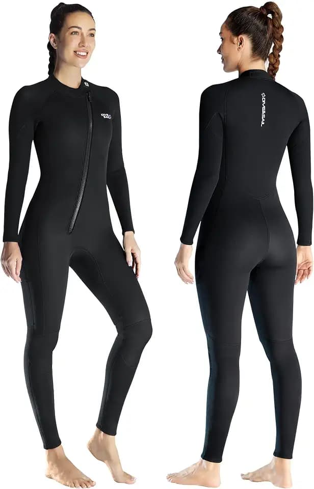 Neoprenanzug 3mm Vollständiger Neoprenanzug Herren Damen Nassanzüge Ganzkörper Neopren Tauchanzüge Sretch Langarm warm halten Vorderer Reißverschluss Erwachsene für Tauchen Schnorcheln Surfen