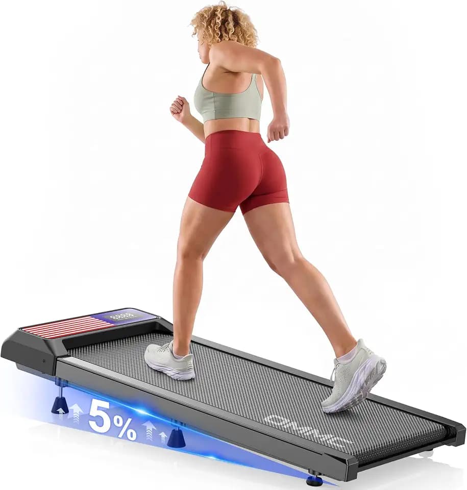 2.5HP Walking Mat with Incline pad,Under Desk Treadmill, Walking Running Pad with Remote,3 in 1 Low Noise Small Mini Portable Treadmill with Led Screen,Compact Treadmills for Home Office
