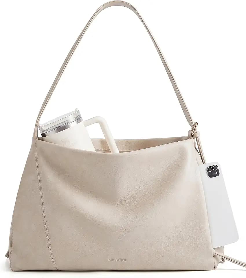 Missnine Hobo Bag for Women Designer Purse Shoulder Handbags Tote Bag