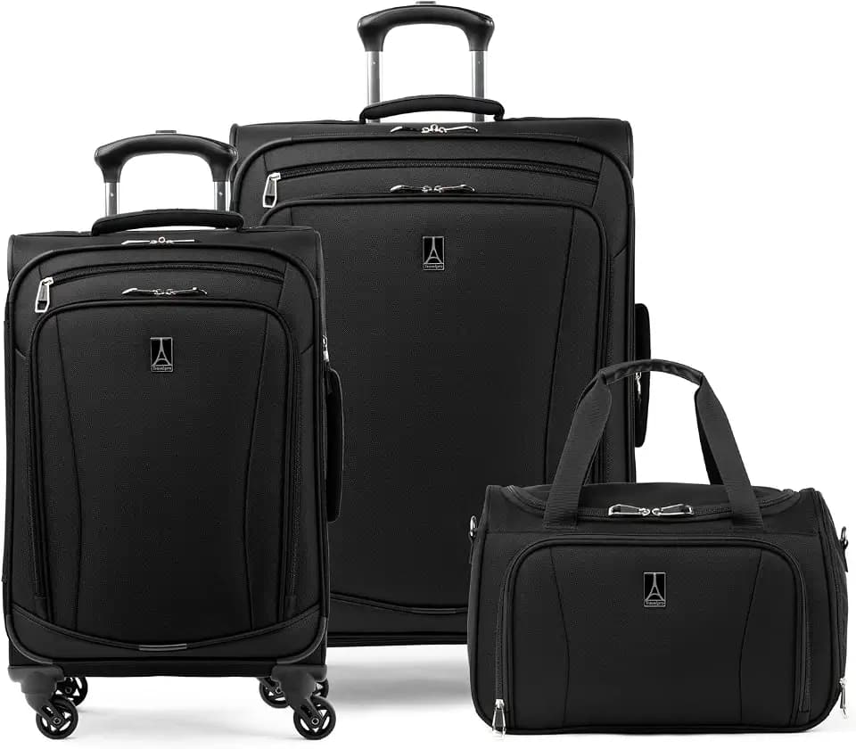 Travelpro Runway Softside 3-Piece Luggage Set, Black