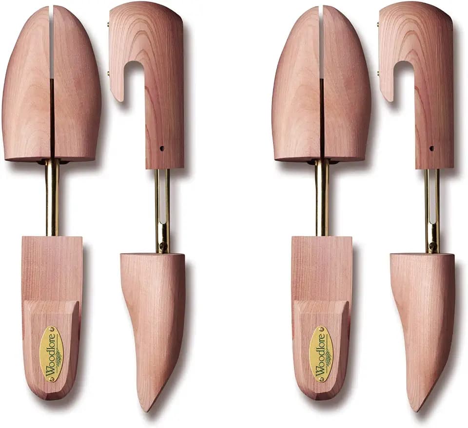 Woodlore Women’s Shoe Trees (2 Pairs) Combination, Aromatic Cedar Wood, USA Made