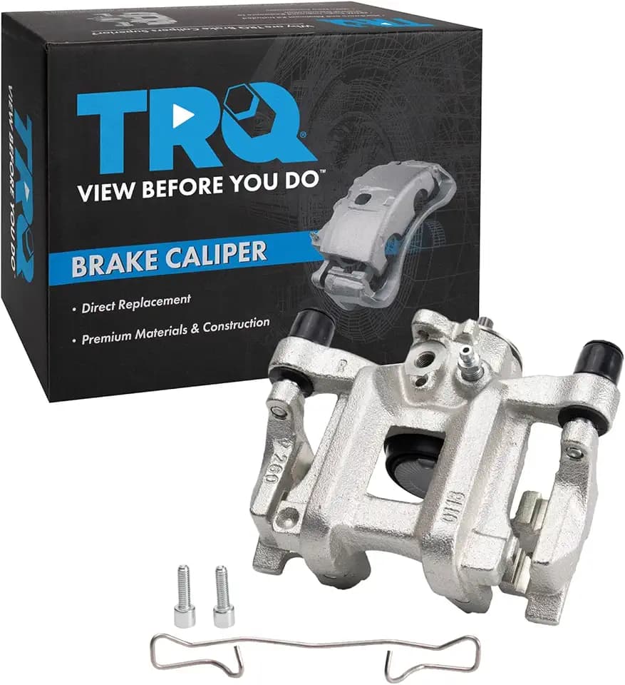 TRQ Rear Right Brake Caliper w/Bracket Passenger Side