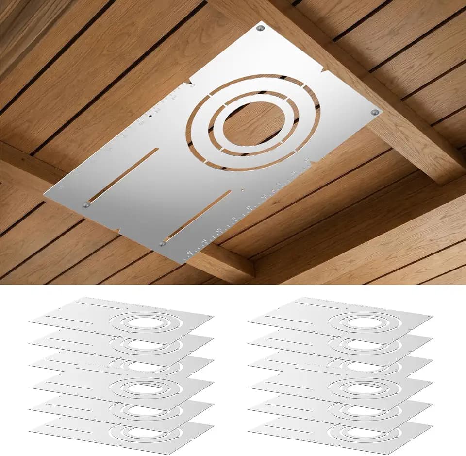 Amico 12 Pack 13 Inch New Construction Mounting Plate, Wafer Light Bracket