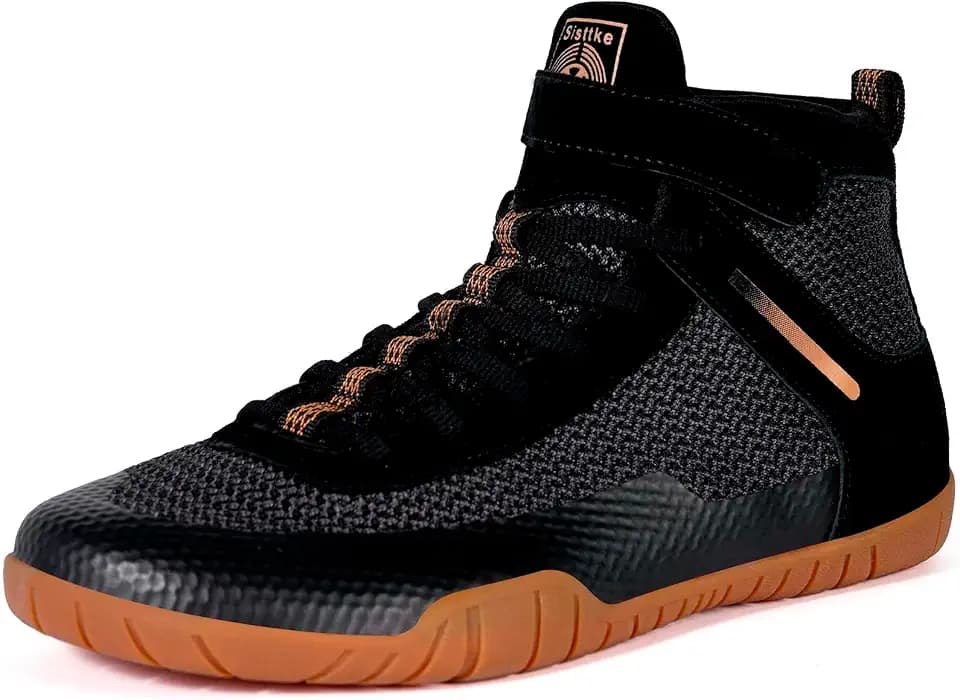 Sisttke Mens Wrestling Shoes Boxing Shoe Wide