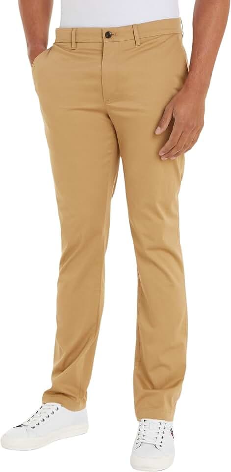 Tommy Hilfiger Herren Hose Denton Printed Structure Chino Straight Fit