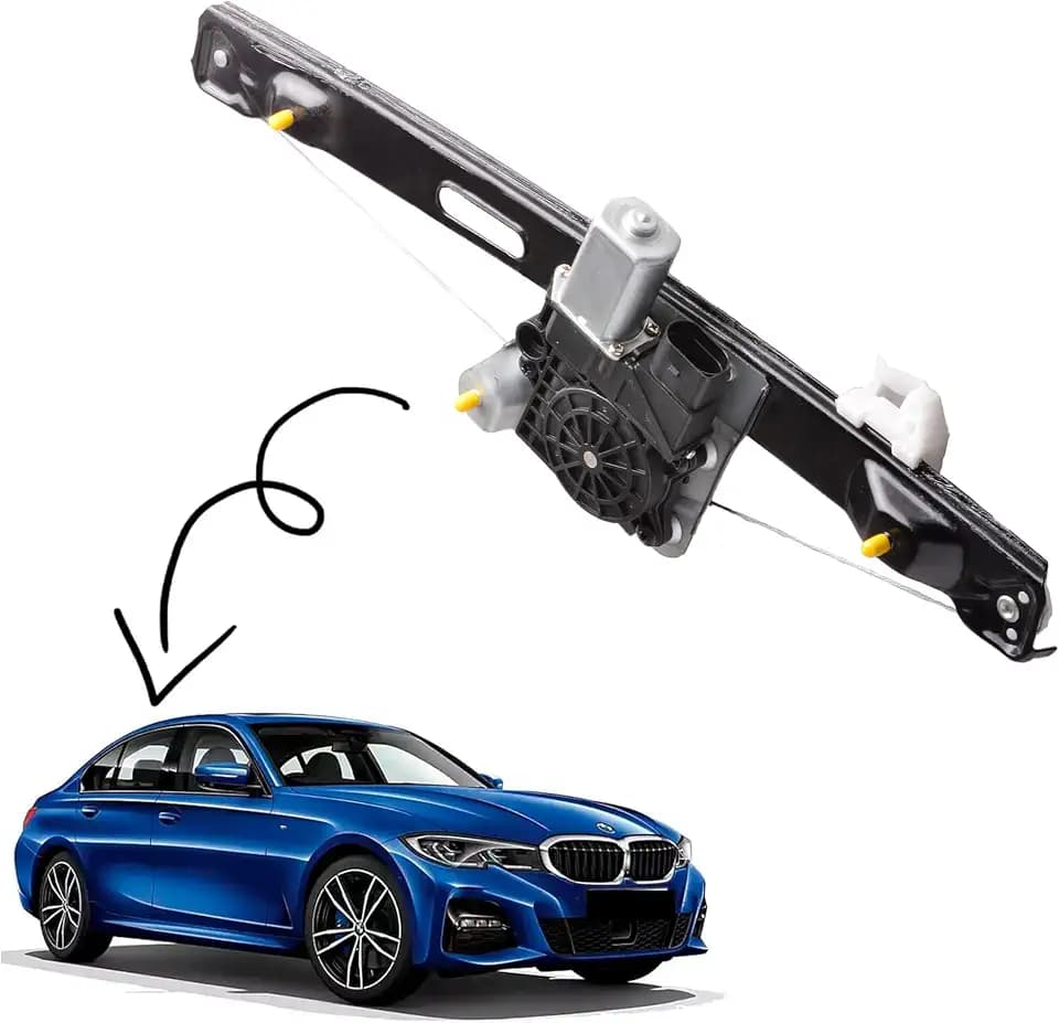 Rear Right Passenger Side Power Window Regulator with Motor Assembly Compatible for BMW 3 Series 323i 325i 328i 330i 335i M3 2006-2012 Replacement 748-469