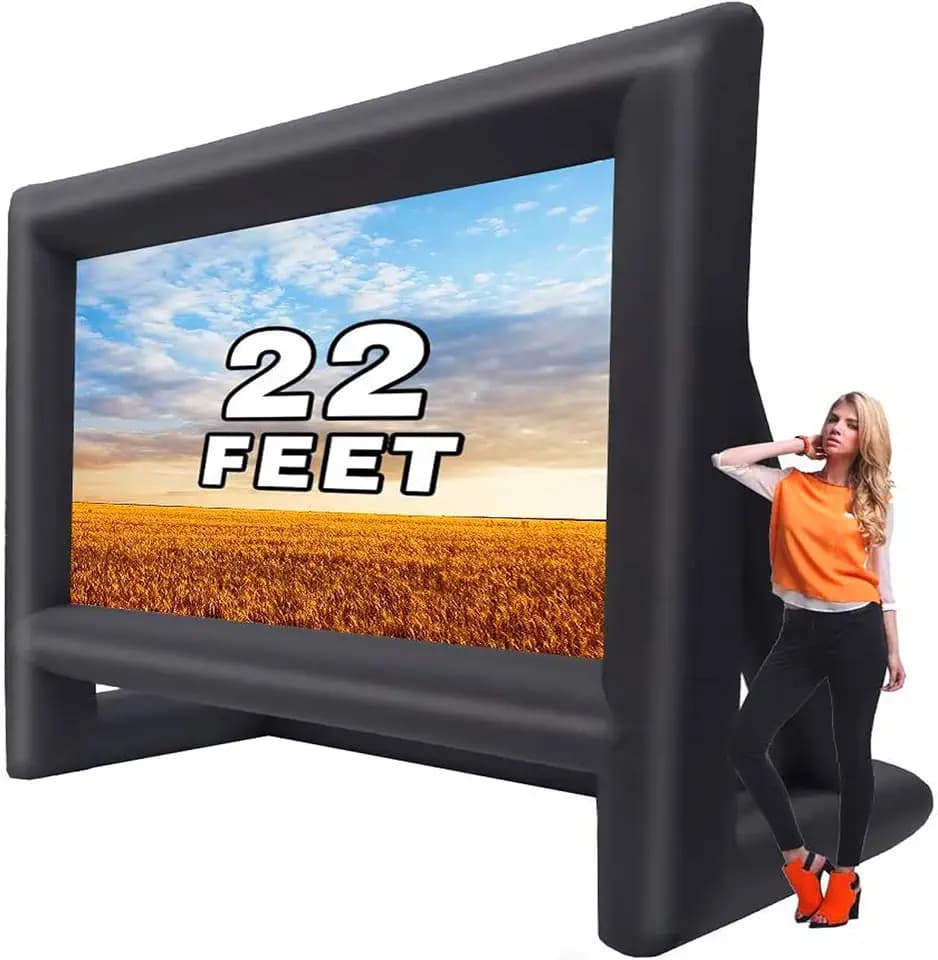 GYUEM 22 feet Huge Inflatable Outdoor Portable Projector Movie Screen