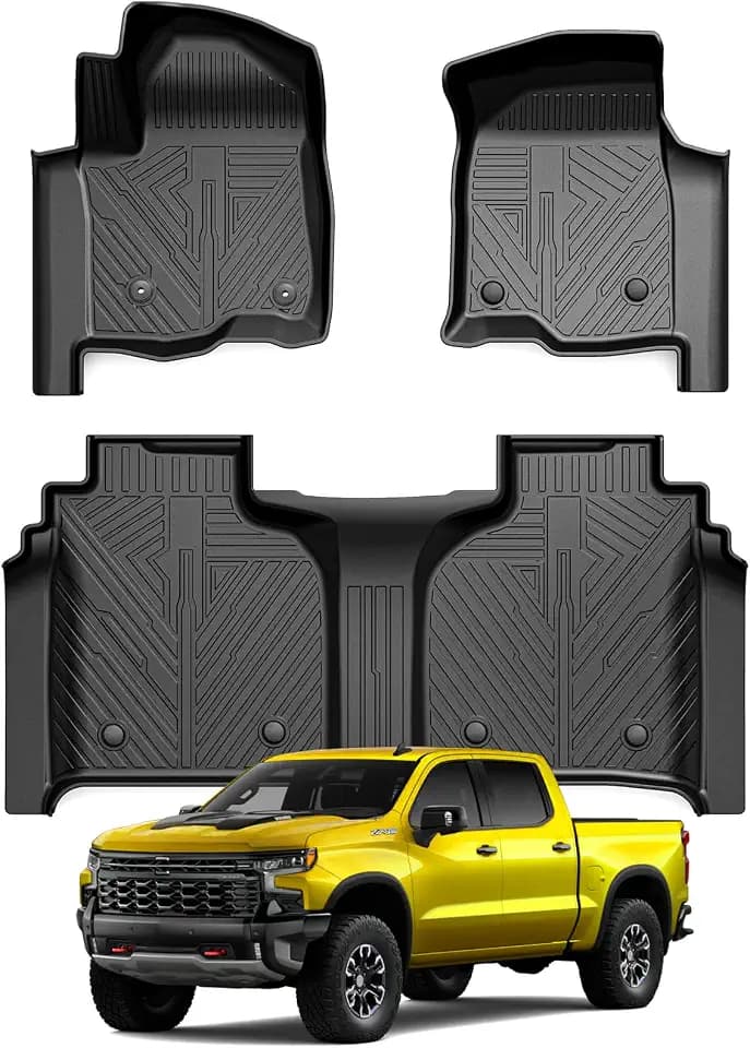 KUST Floor Mats for 2020-2026 Chevy Silverado/GMC Sierra 1500/2500HD/3500HD