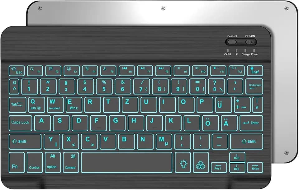 Bluetooth Tastatur, Bluetooth Keyboard, Deutsches Layout QWERTZ