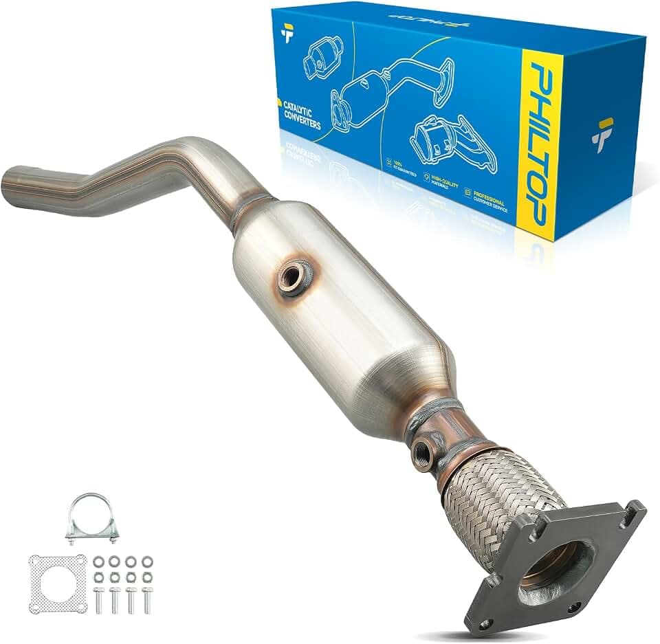 PHILTOP Catalytic Converter Kit Direct-Fit Replacement For 2009-2018 Journey 2.4L FWD, 2007-2017 Patriot/Compass 2.0/2.4L FWD, 2008-2014 Avenger 2.4L FWD OE Replace 54735, 642231 (EPA Compliant)