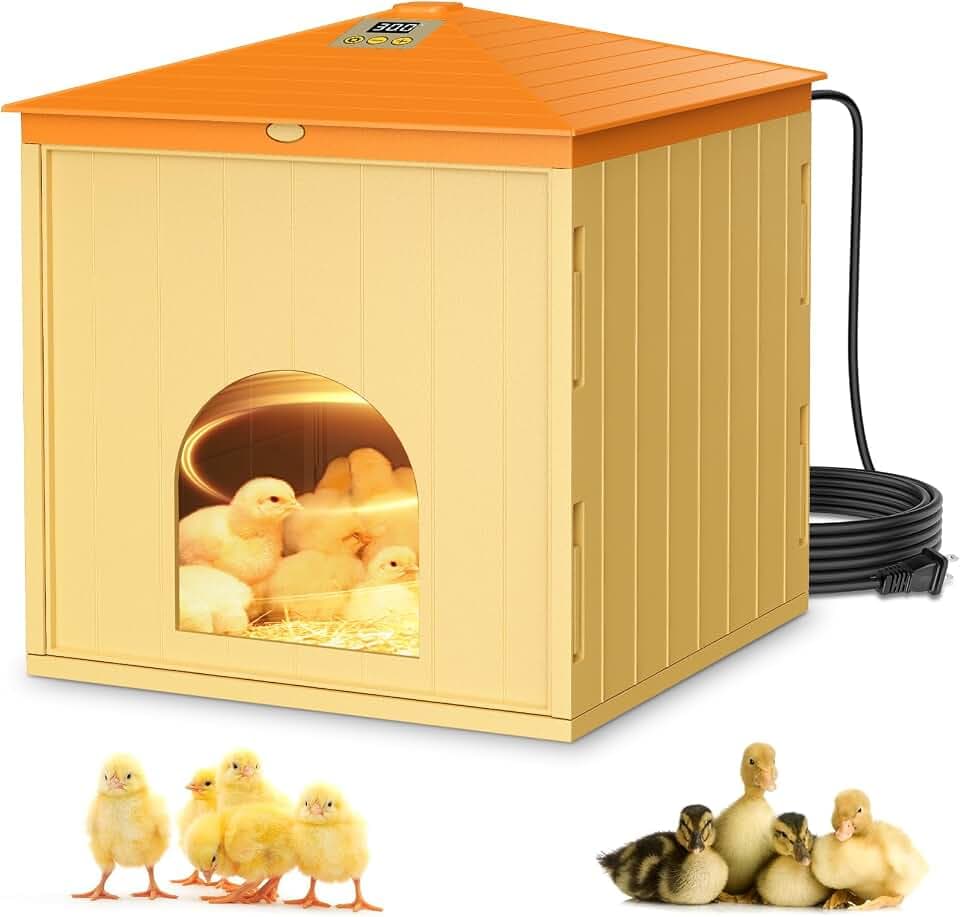 360° Wärmeplatte Küken, 65W Hühnerstall Heizung, Heizungen für HüHnerstä 10-52℃, Eingebauter Adaptiver Temperatursensor, für Bauernhöfe, HüHnerstäLle, EntenstäLle