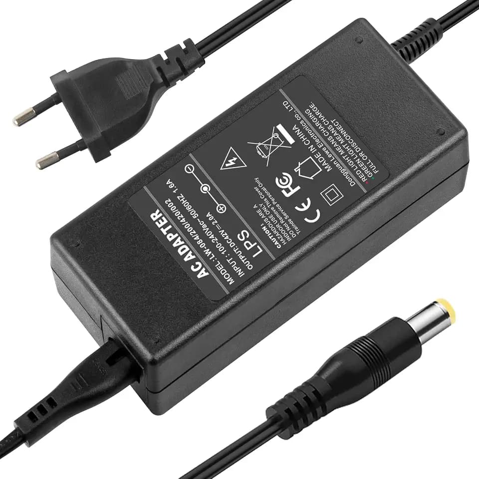 LabTEC 42V 2A Power Fast Charger, 5.5mm 2.1mm Plug Adapter for Electric Bike Batteries DC 36V Power Supply Compatible with Gotrax GXL G2 V2 S2 APEX Cityscape GKS D1