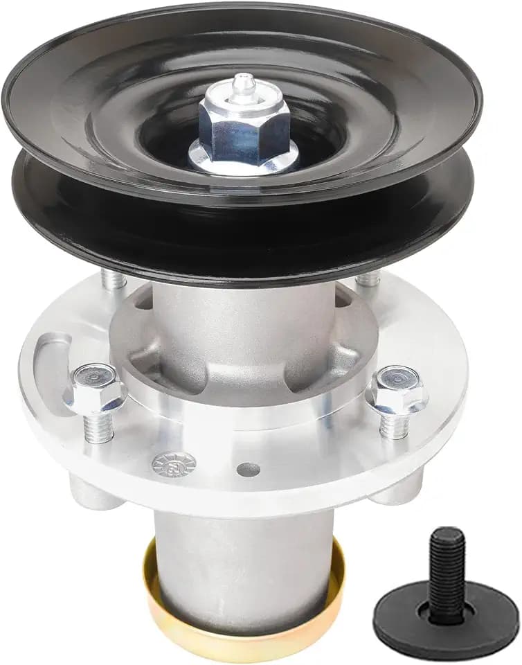 Deck Spindle Assembly with 532174375 Pulley Fit for Husqvarna YTH24V48LS YTH24V42 LS GTH24V52 LS GTH26V52 LS YT48XLS GT48 XLS Lawn Mower Replaces 539112170 532112171