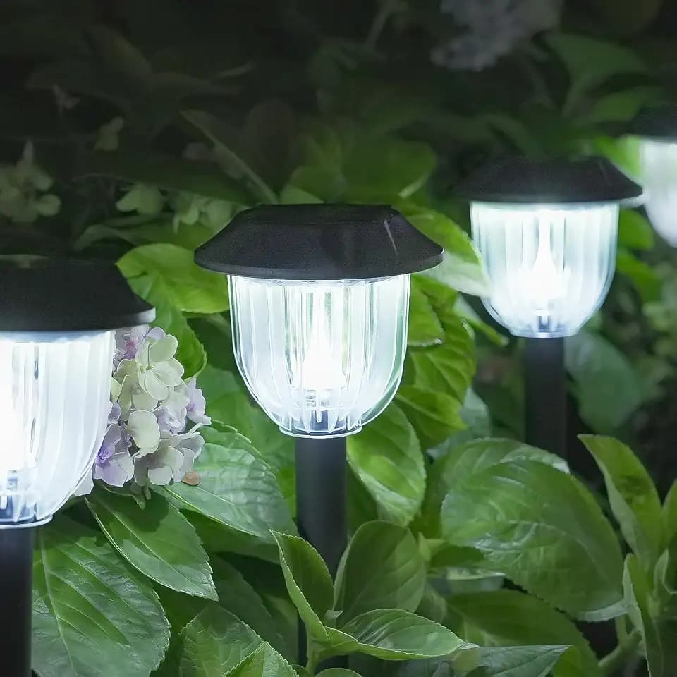 AOSEA Solar Path Lights, 12 Pack, Cool White, IP65
