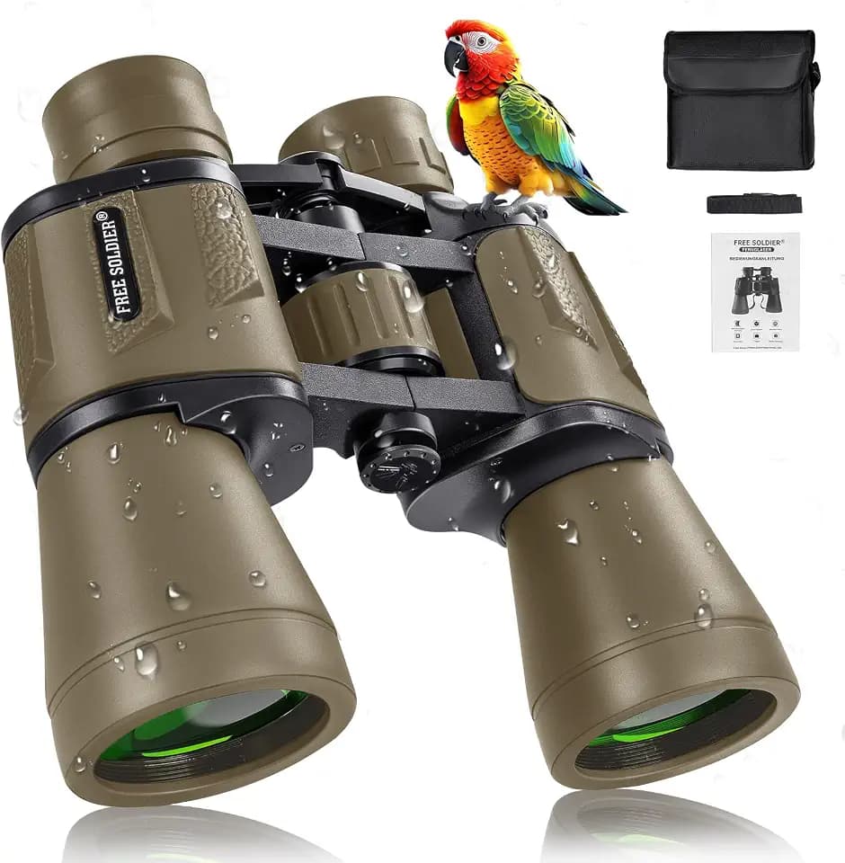 FREE SOLDIER 20x50 High Powered Binoculars for Adults, Mud