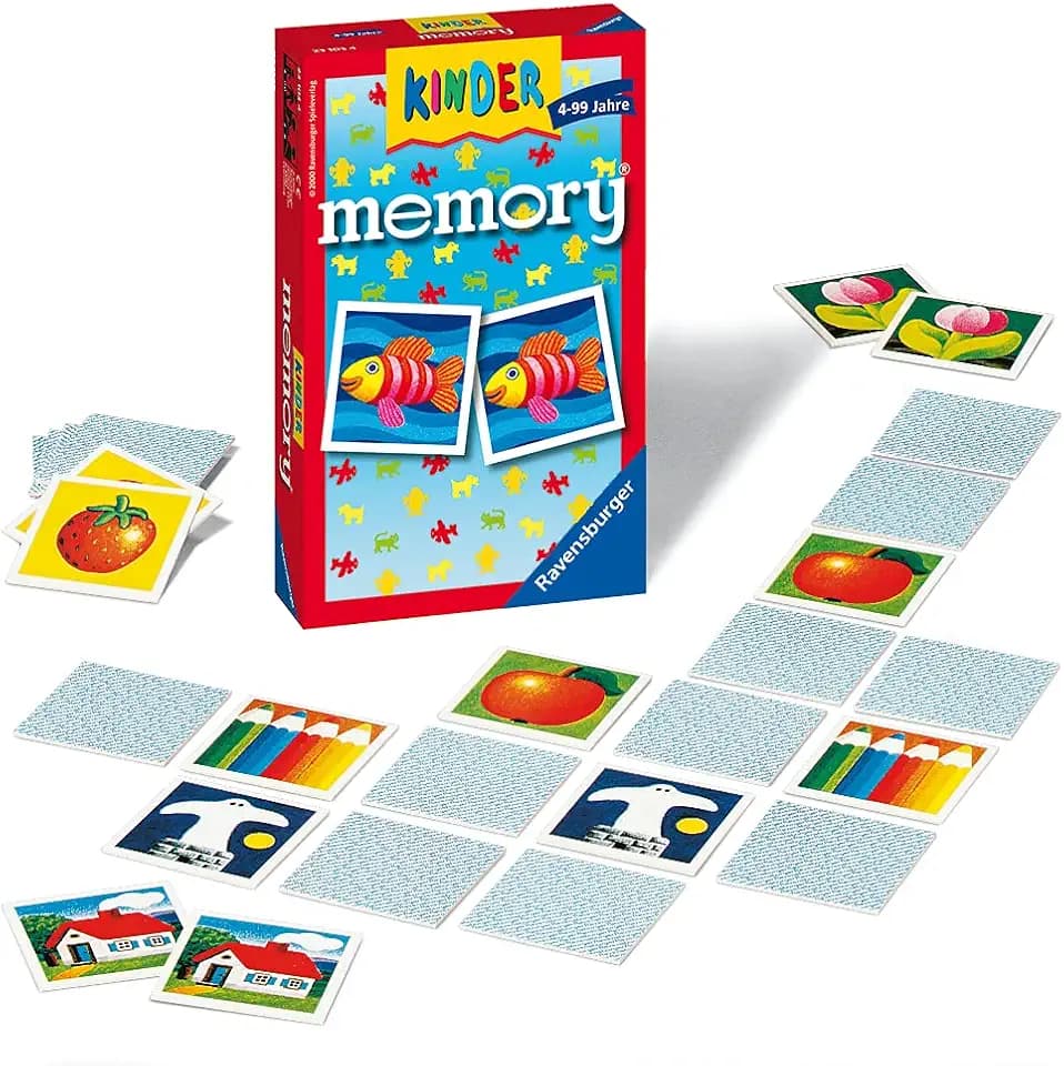 Ravensburger 23103 - Kinder Memory®, der Spieleklassiker für die ganze Familie, Merkspiel für 2-8 Spieler ab 4 Jahren