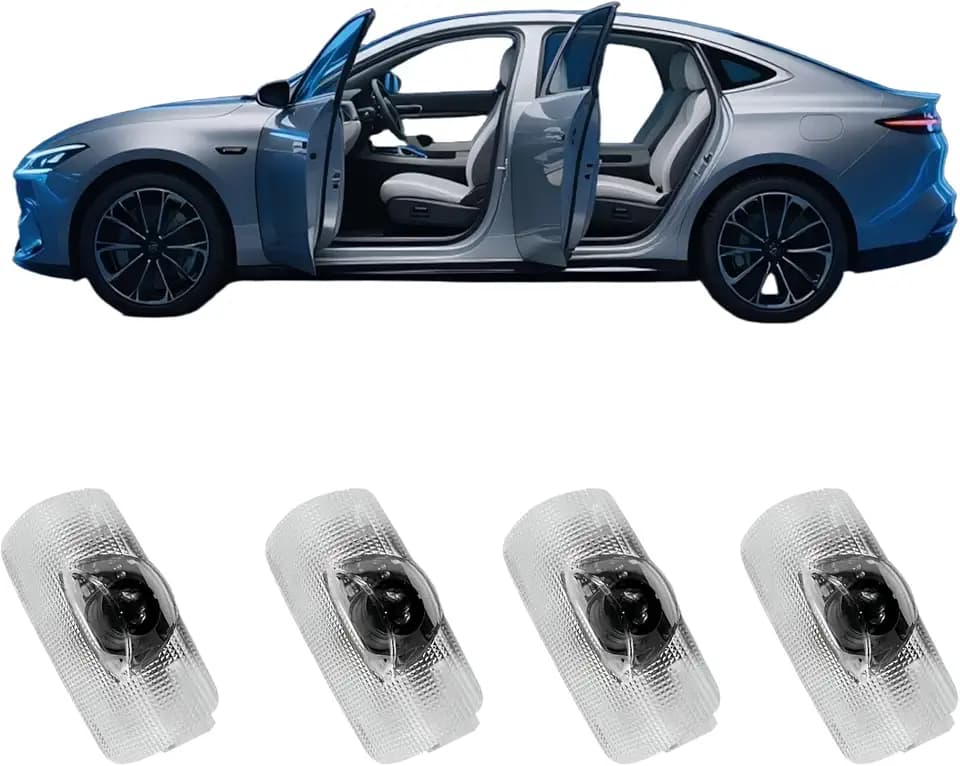 Never Fade LED Car Door Light Door Light Logo Welcome Logo Lights Accessories Compatible withLS/ES/is/LX/RX/GS/GX/RC/UX（4PCS）
