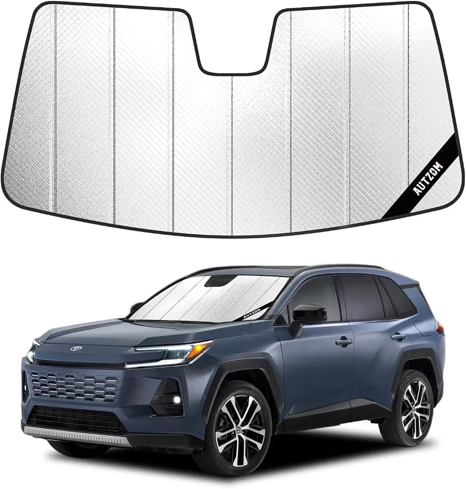 Windshield Sun Shade for Toyota RAV4 2026, Vehicle-Specific Design