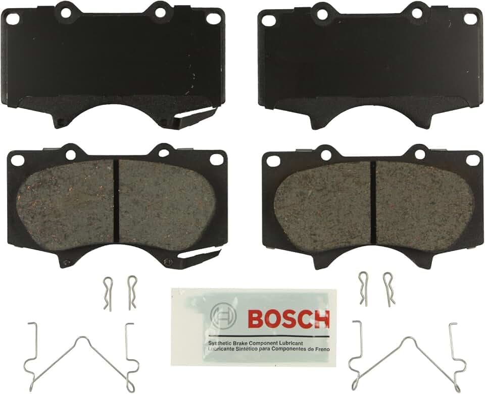 BOSCH BE976H Blue Ceramic Disc Brake Pad Set with Hardware - Front