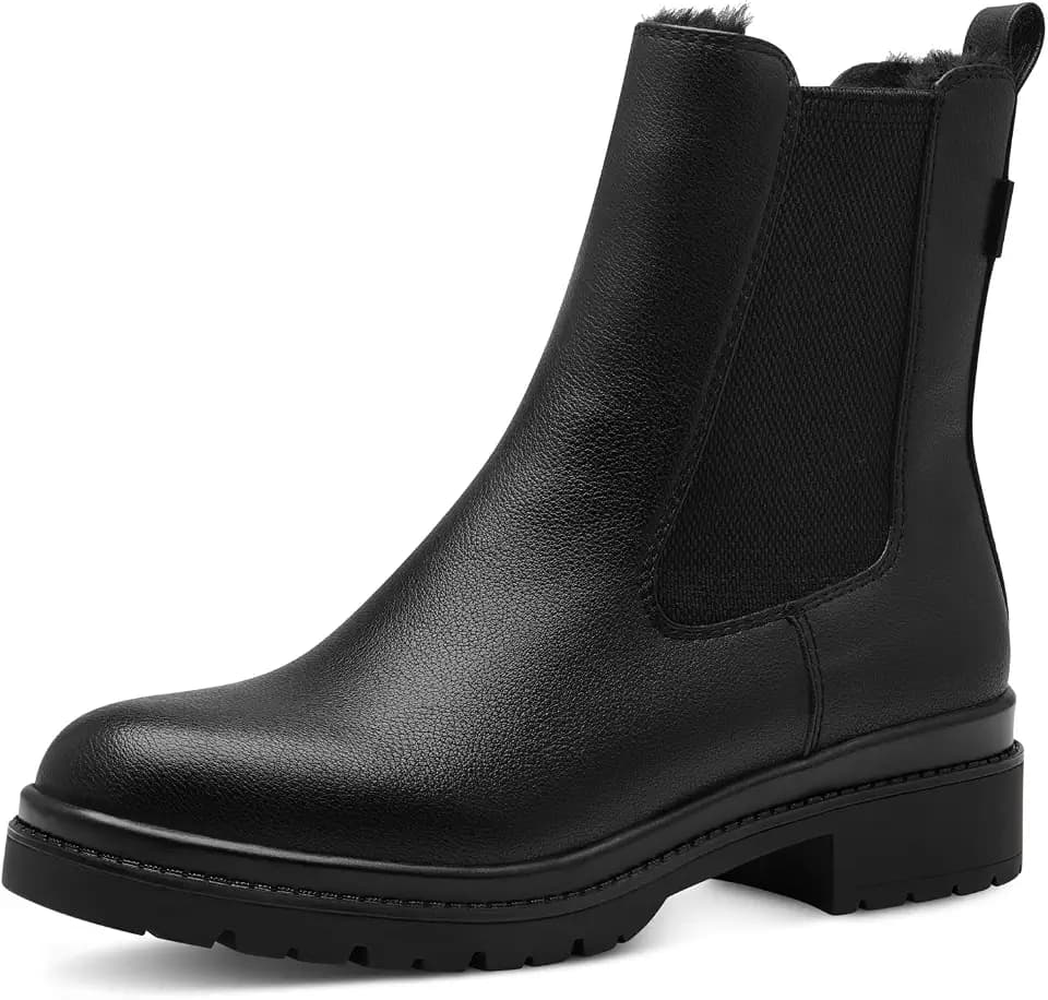 Tamaris Damen Chelsea Boots, Frauen Stiefeletten,Wechselfußbett,DUOtex,TOUCHit-Fußbett,wasserabweisend