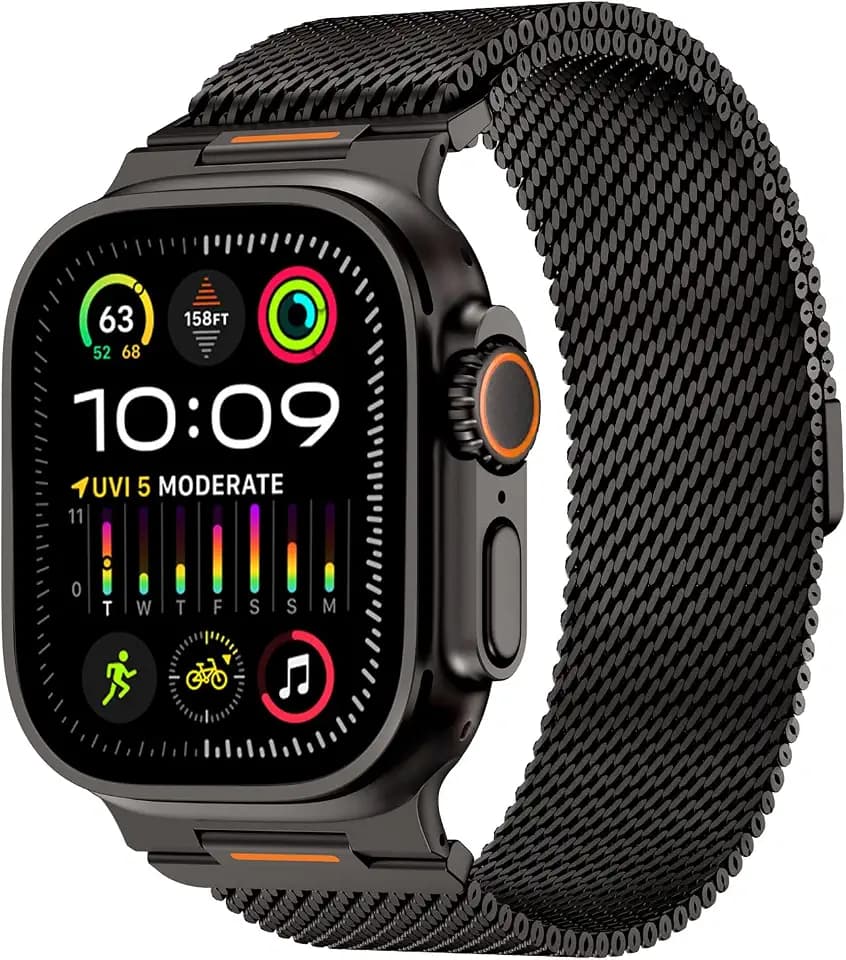 Milanese Loop Compatible with Apple Watch Ultra 4 3 2 1 Band 49/46/45/44mm