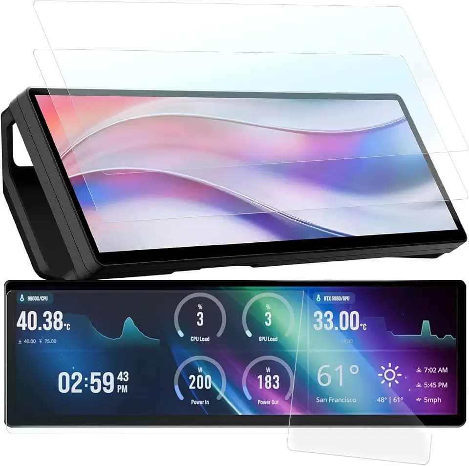 Screen Protector for Corsair Xeneon Edge Touchscreen Monitor 14.5" - [3 Pack] HD Clear Soft PET Film [Anti-Fingerprint] [Anti-Scratch] [Bubble Free] Compatible for Corsair Xeneon Edge Monitor