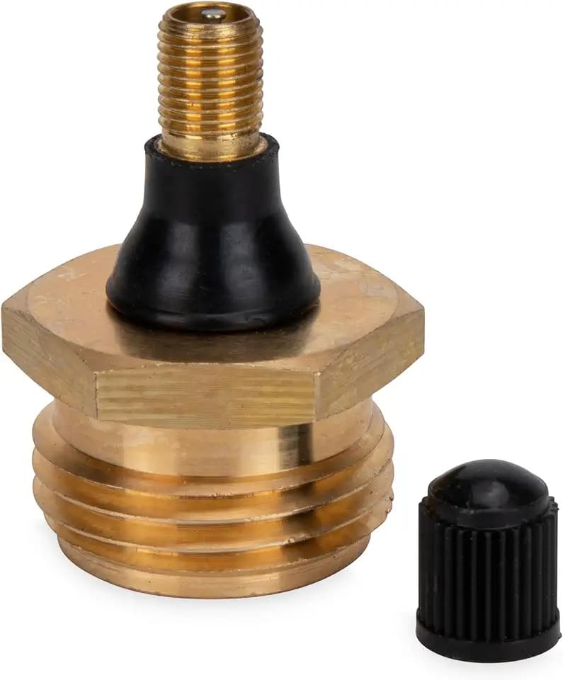 Camco RV Brass Blow Out Plug - Essential RV Winterizing Tool - Heavy-Duty Brass Construction - Helps Clear Your Water Lines During RV Winterization and Dewinterization (36153)